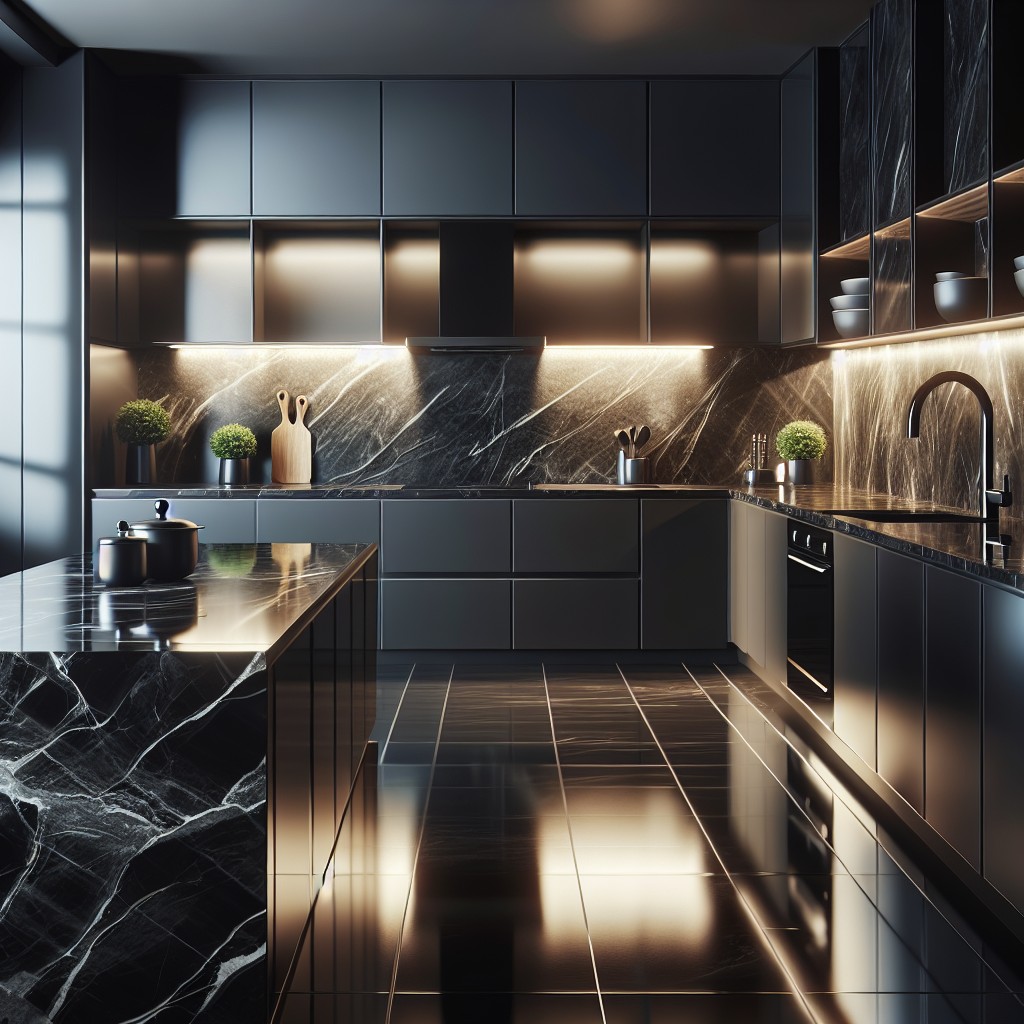 aesthetics vs. practicality the case of black marble countertops