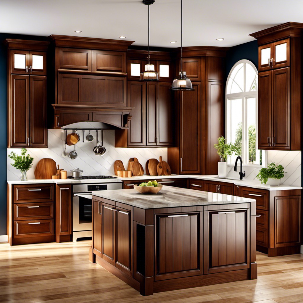 all about balance mix different wood types in your cabinets