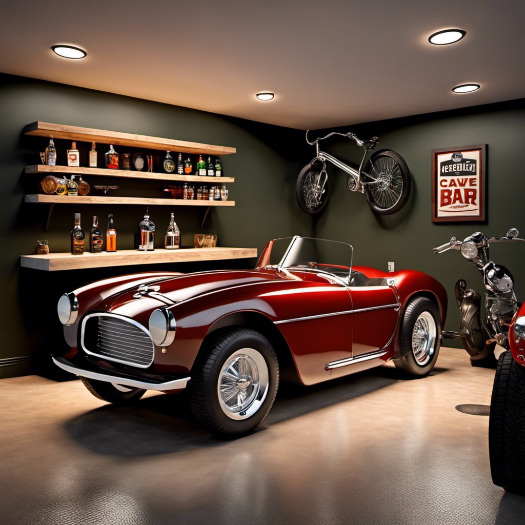 auto fanatics garage styled bar