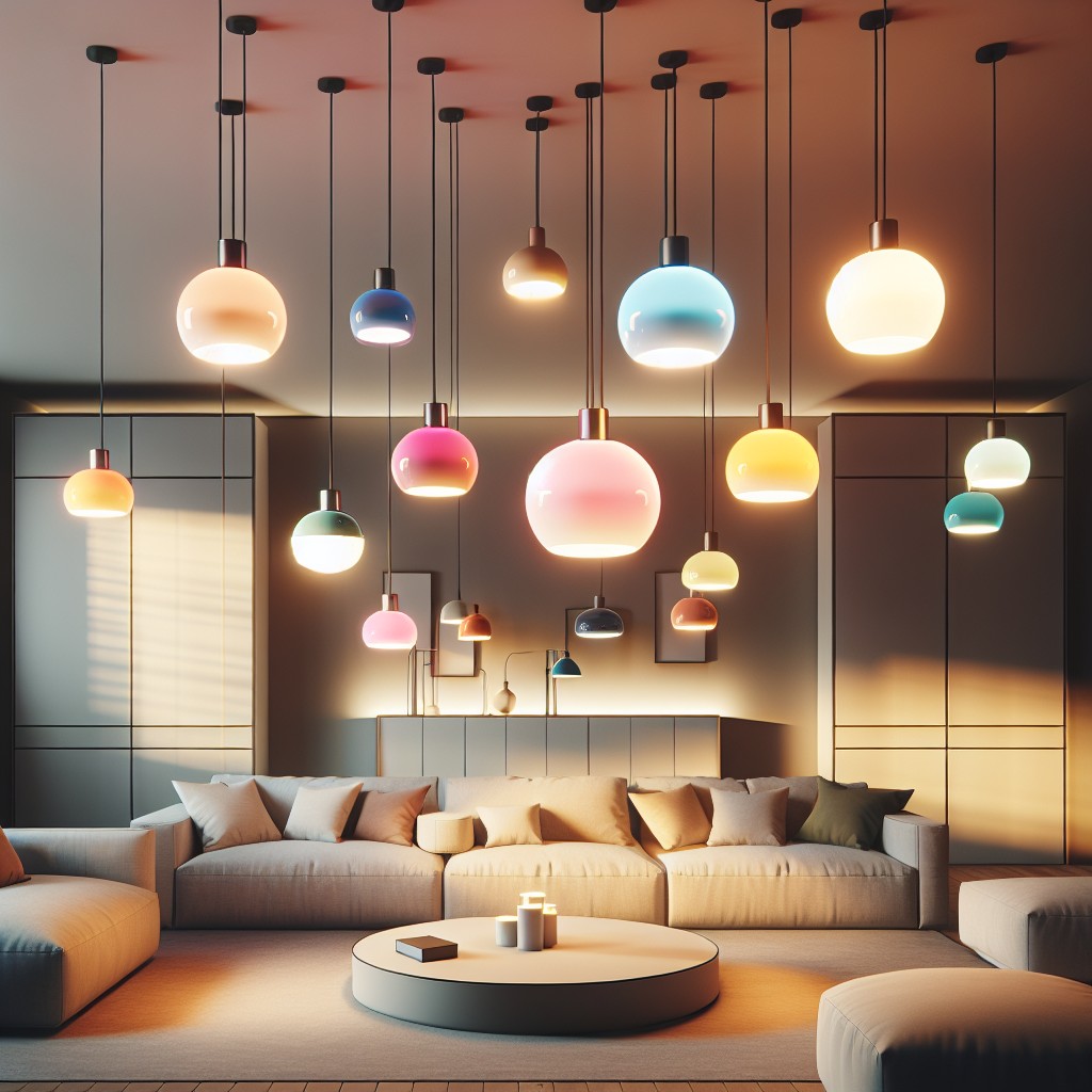 bright coloured 100 watt pendant lights