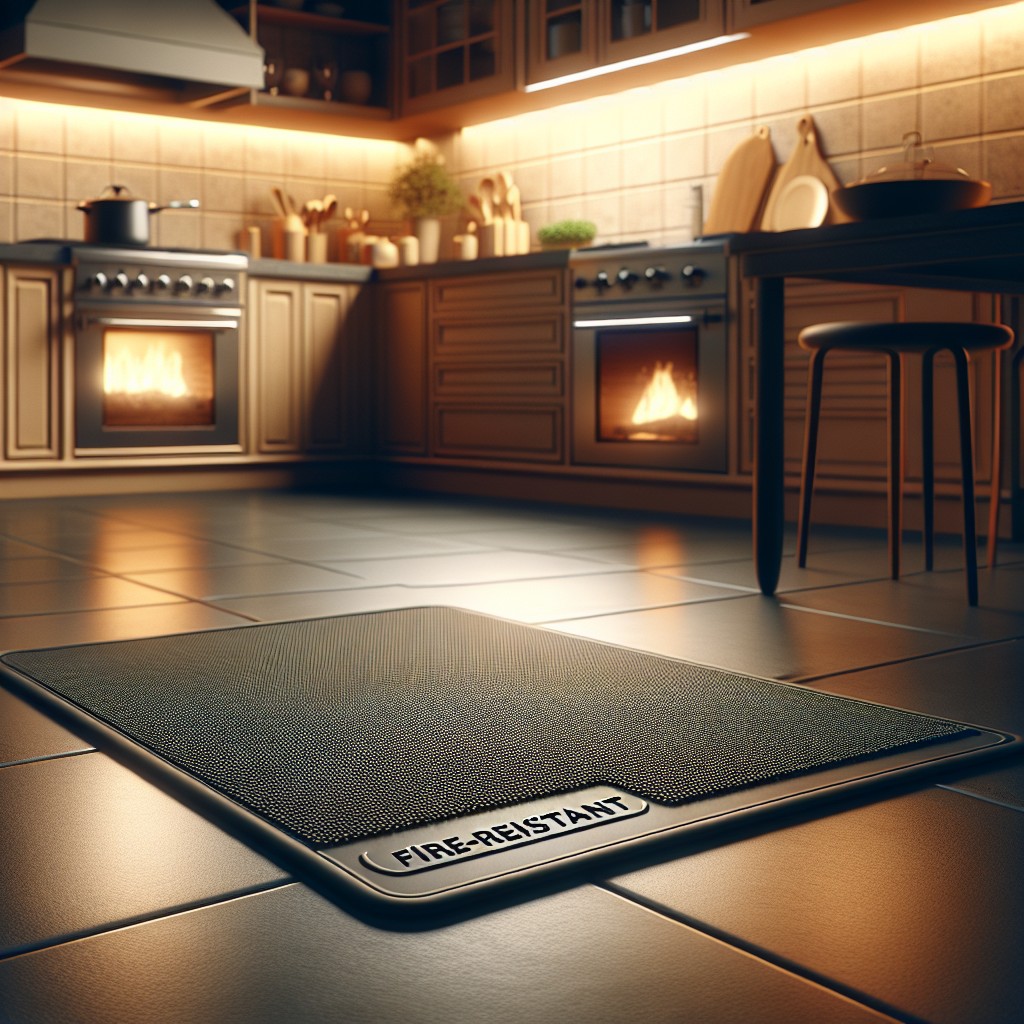 built to resist fireproof rubber mat options for your kitchen