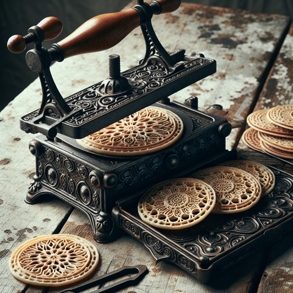 cast iron pizzelle press new home gift idea