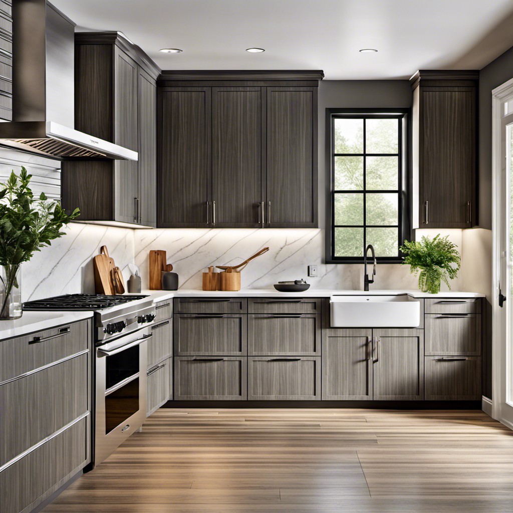 choose grey toned wood for a contemporary look