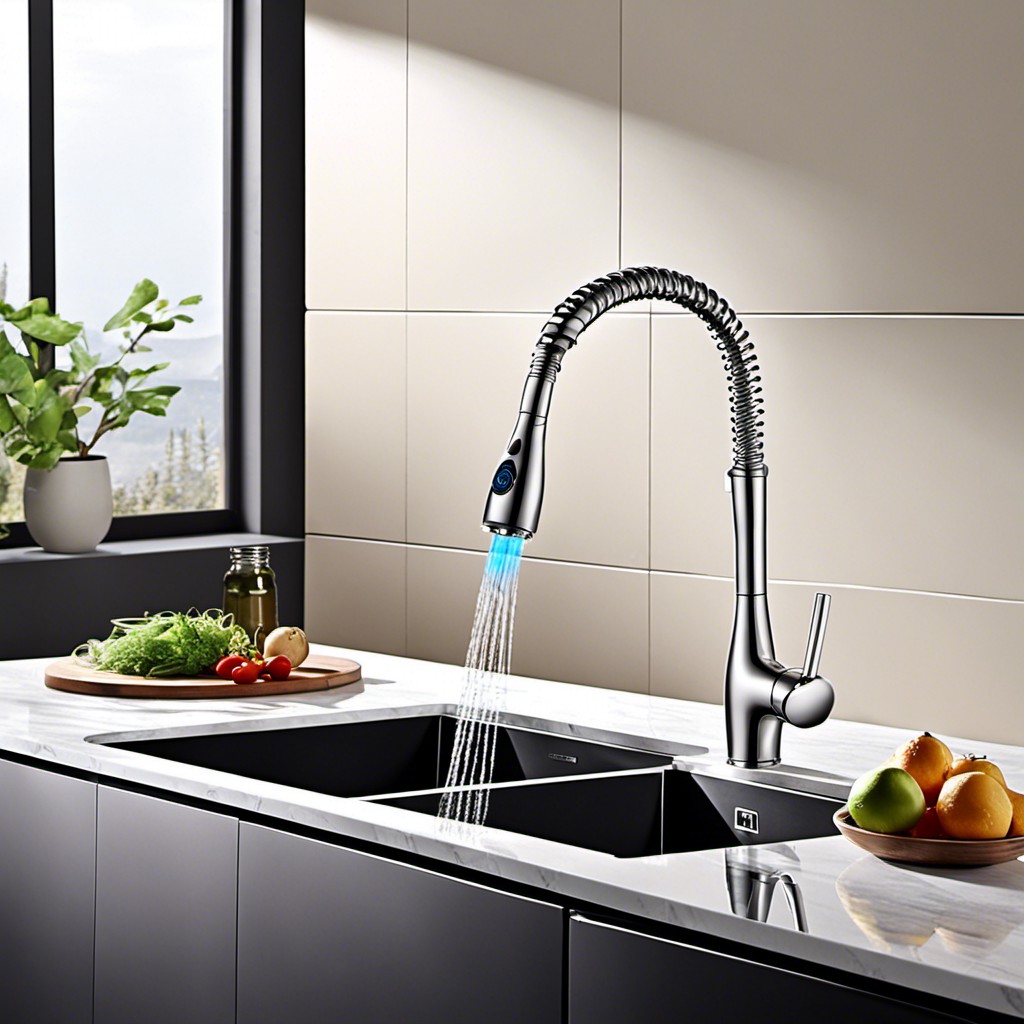 coil faucets with touch less feature hygienic and swanky