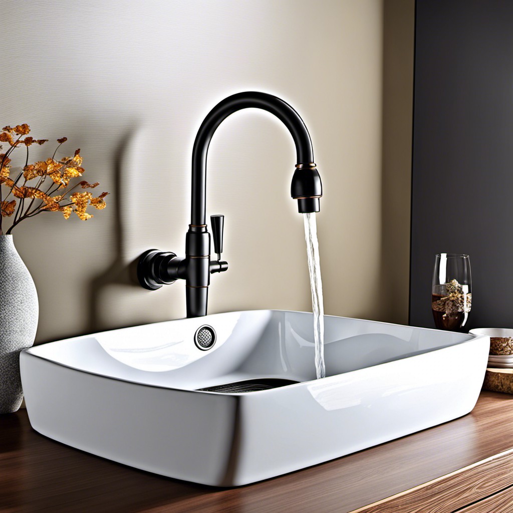 combining granite faucets with different sink materials