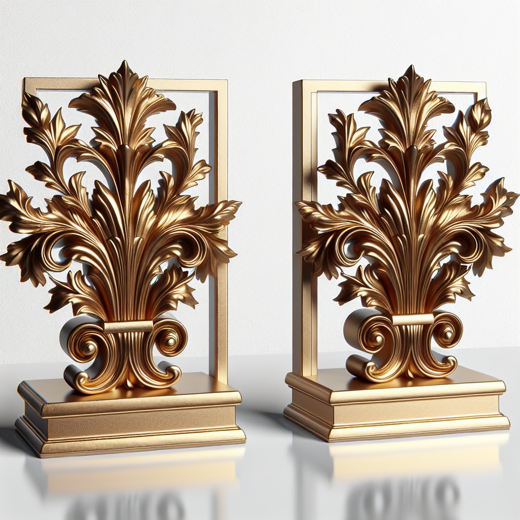 creating gilded bookends with gold paint