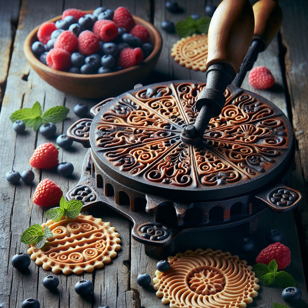 creative desserts to make with a pizzelle press