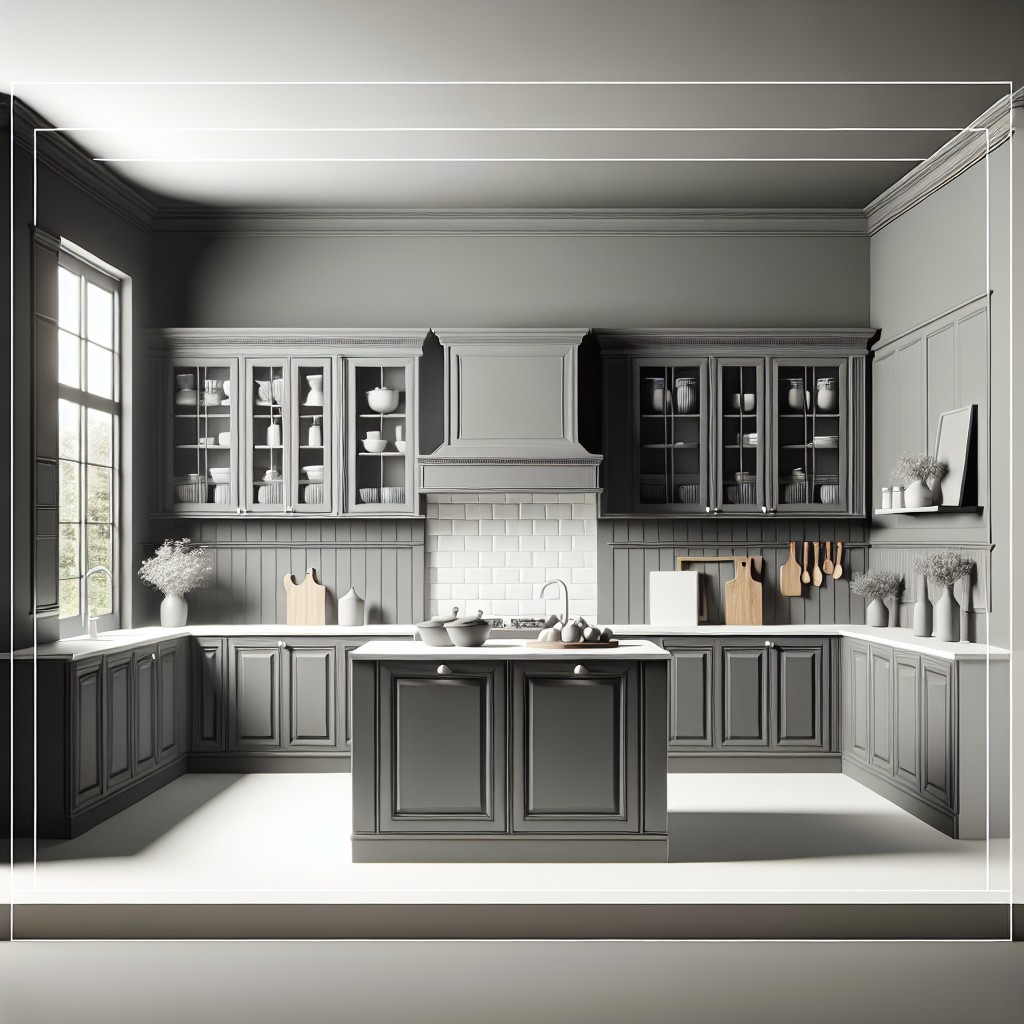 25 Dark Grey Cabinets with Light Grey Walls Ideas