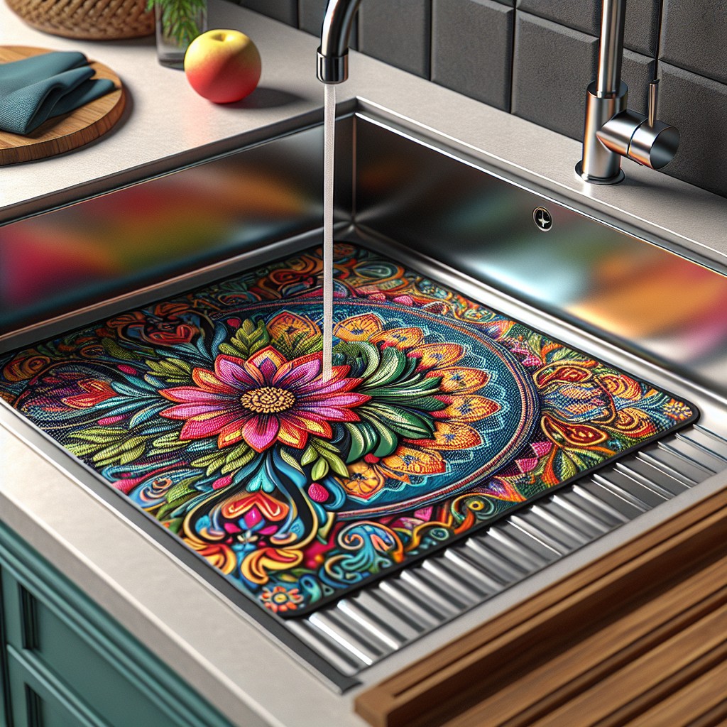 decorative silicone sink mats