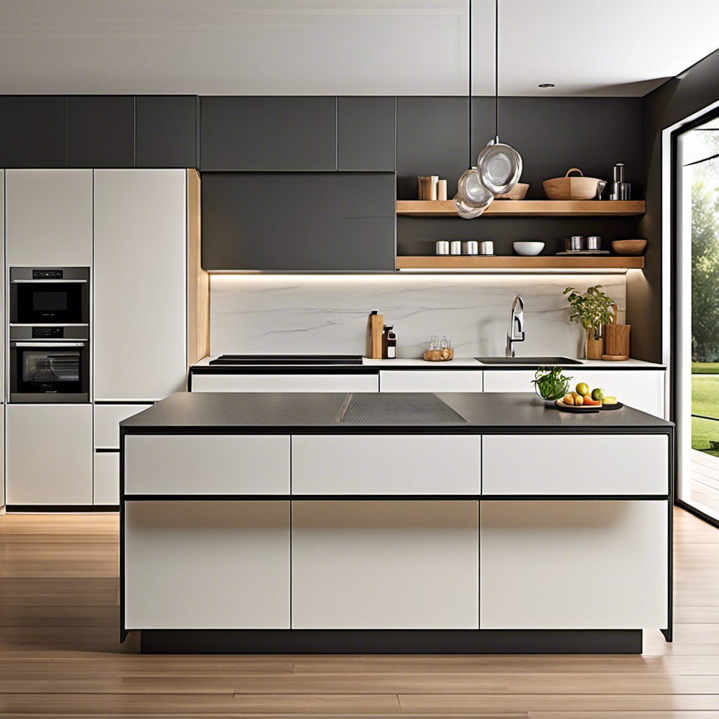 design the island to accommodate a panel ready dishwasher