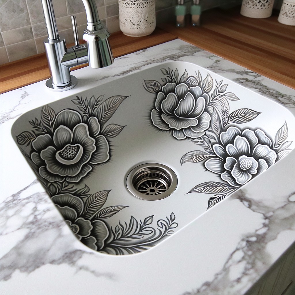 diy painted sink basin
