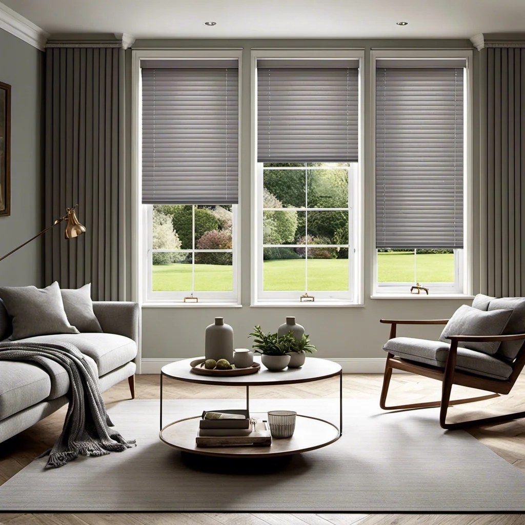 dove grey window blinds