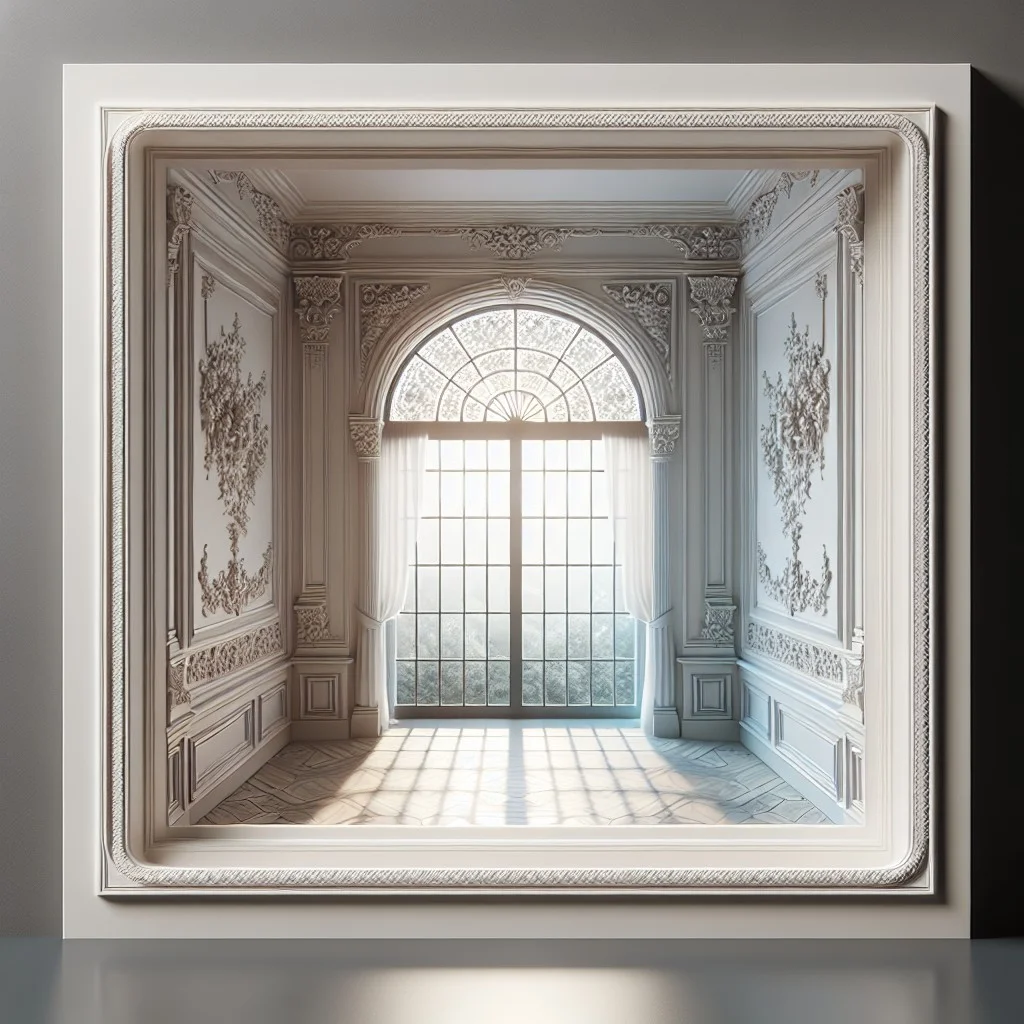elegant french window casings and stops