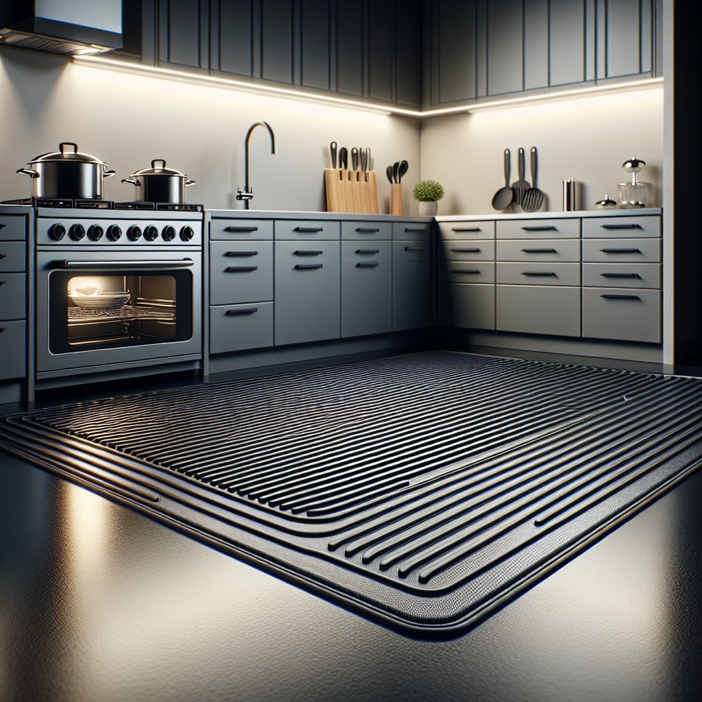 enhancing kitchen safety with anti slip rubber mats