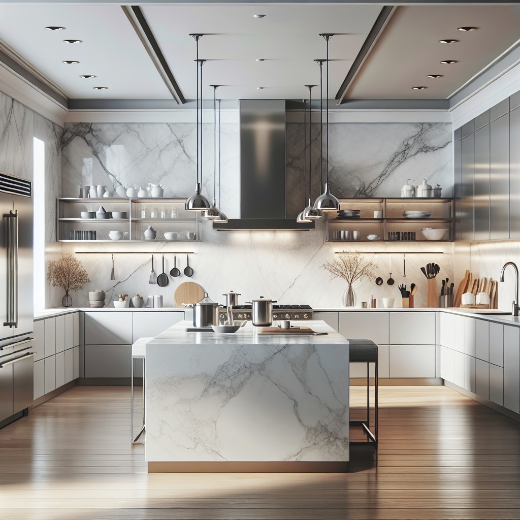 enhancing your kitchen aesthetics with white marble countertops