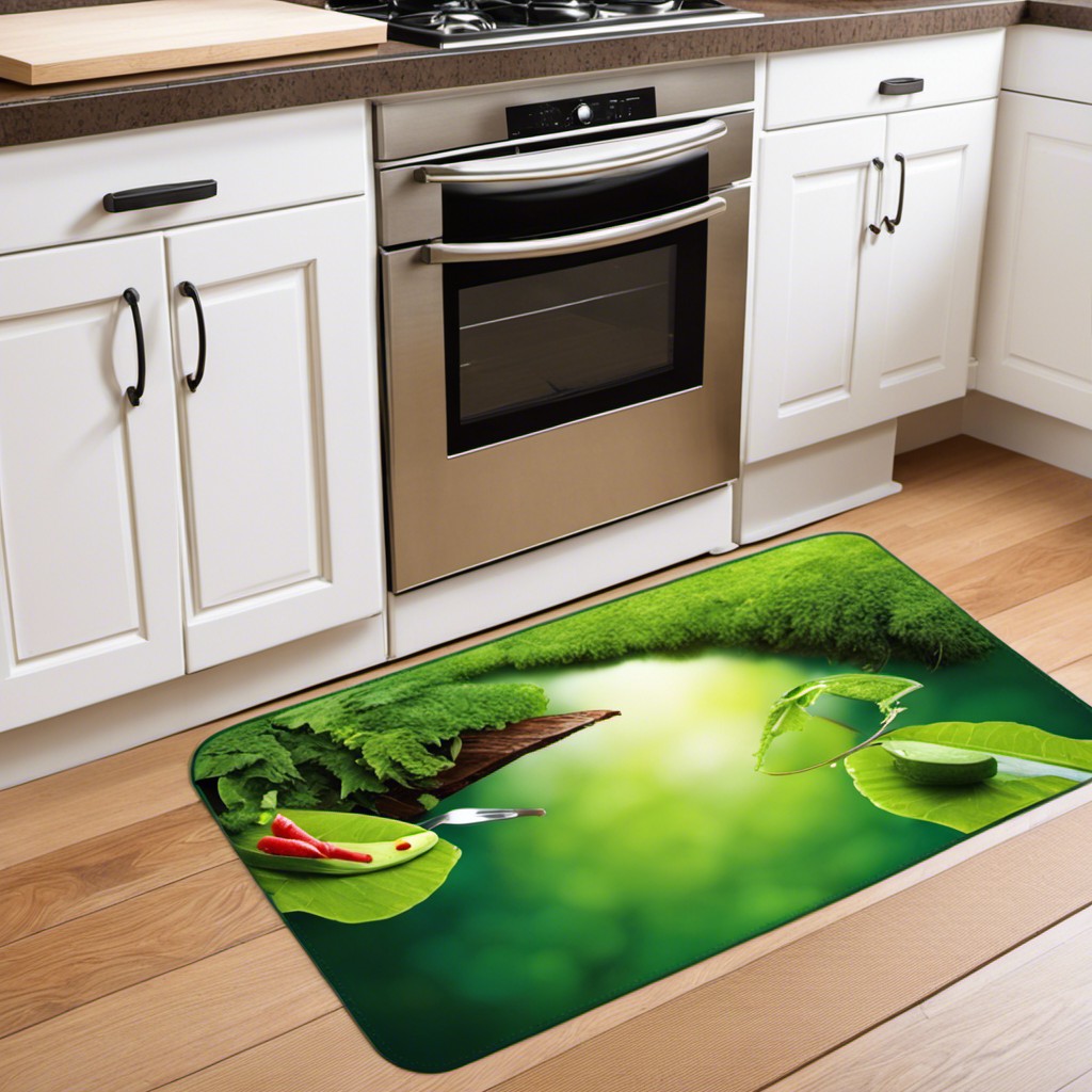 environment themed plastic kitchen mats