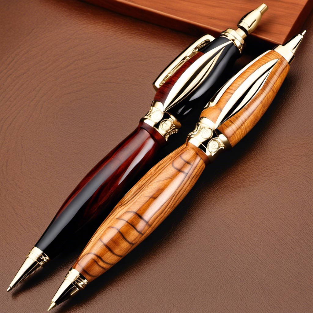 exquisite wood turned pens ideal for executives