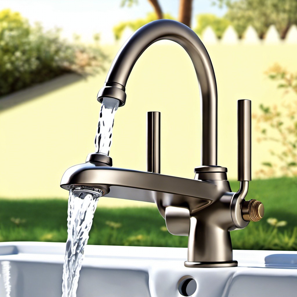 faucets with separate handle for outdoor use