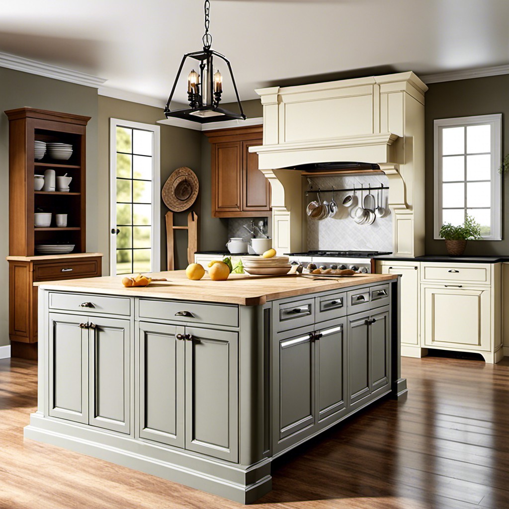 french country style kitchen islands