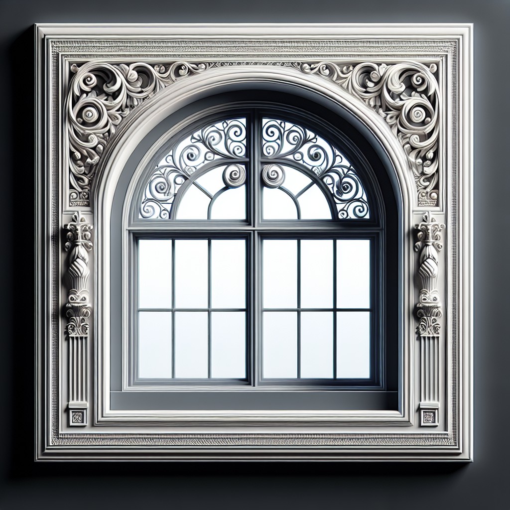 geometric shaped window trim