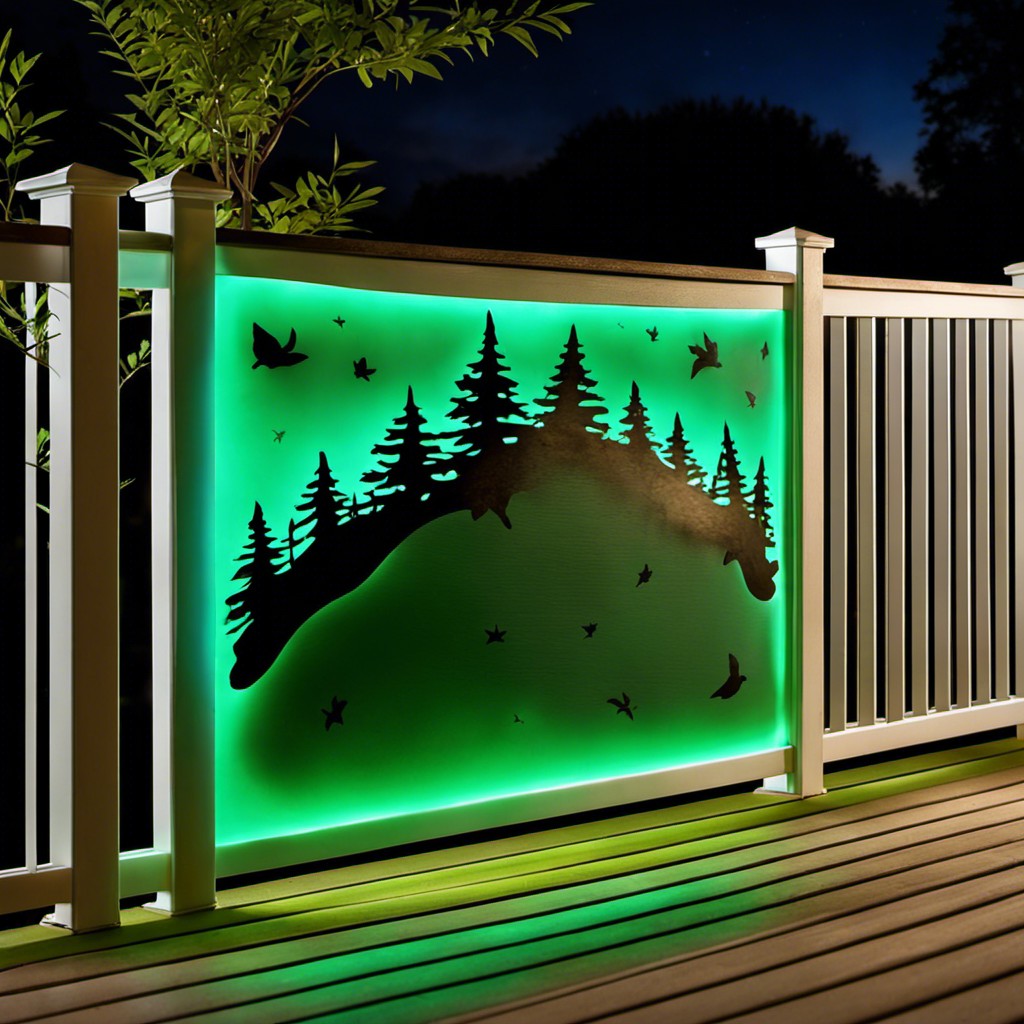 glow in the dark paint privacy screen