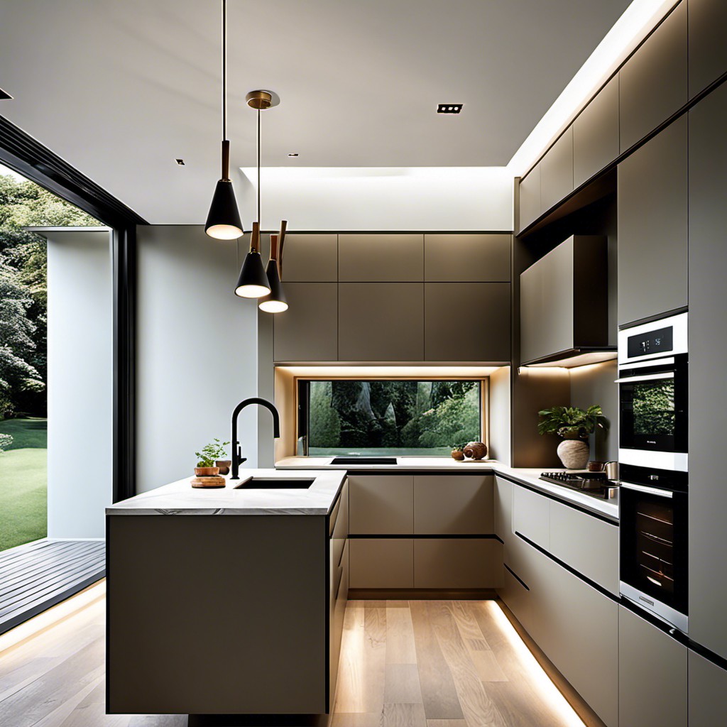 going minimal with lighting in galley kitchens