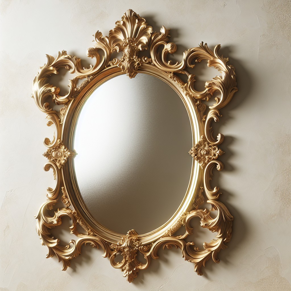 gold mirror frame a luxury addition to interiors