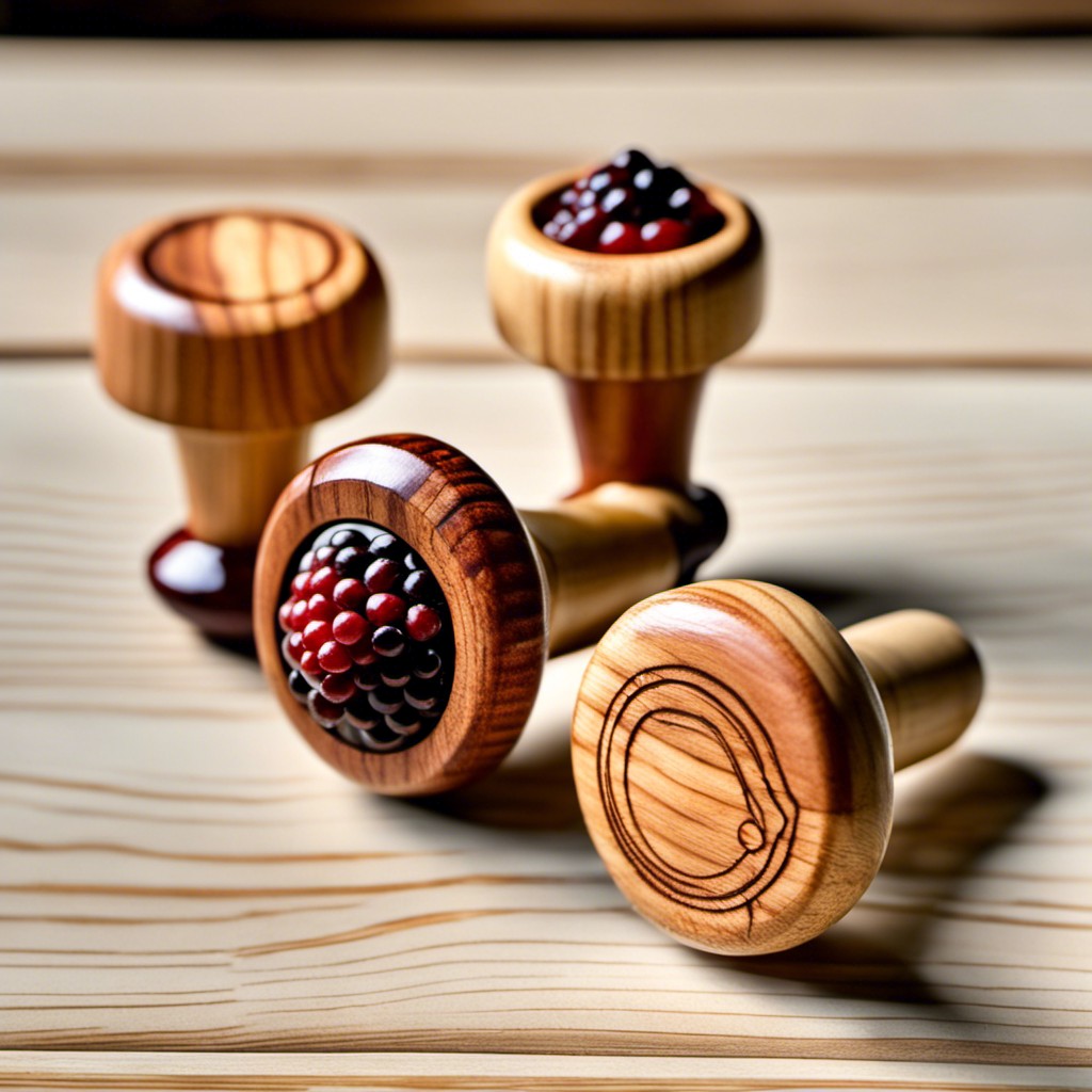 handmade wooden wine stoppers a classy touch