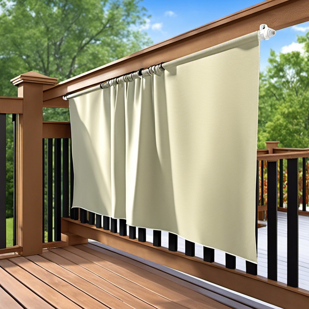 hanging fabric privacy screen