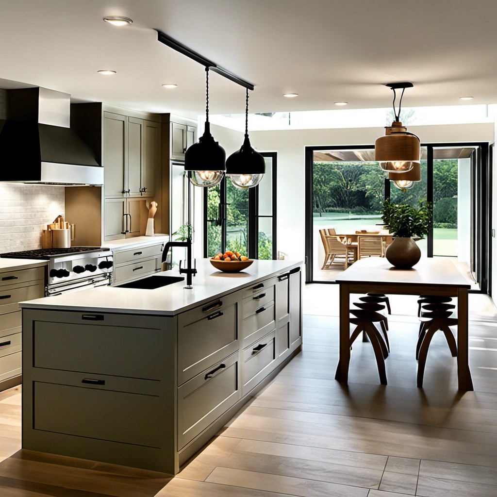 hanging pendant lighting ideas for galley kitchens