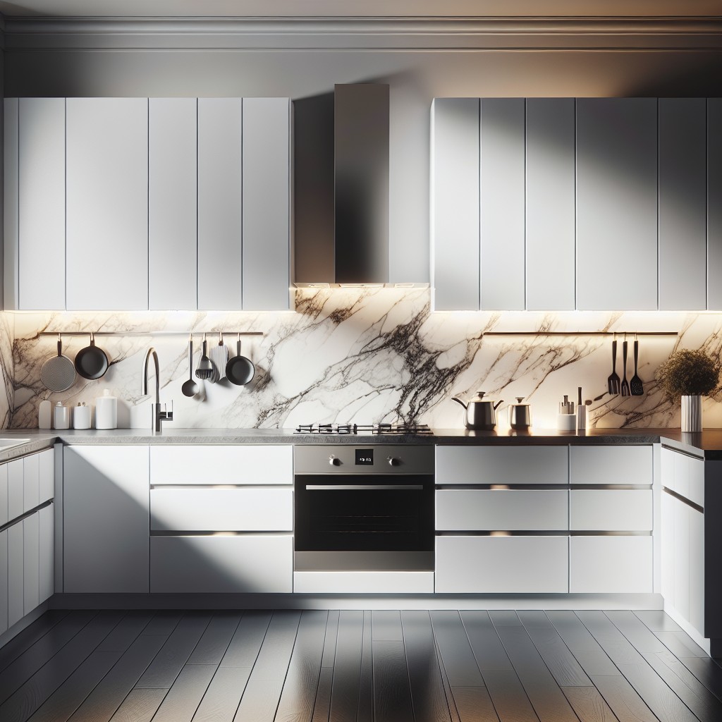how to match hardware with your black and white marble countertops
