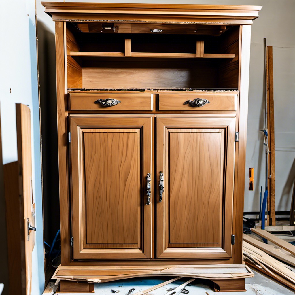 importance of timely repair for minor water damage in cabinets