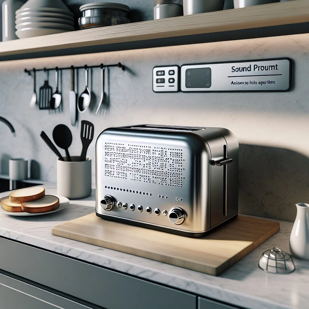 inclusive toaster with braille and sound prompts