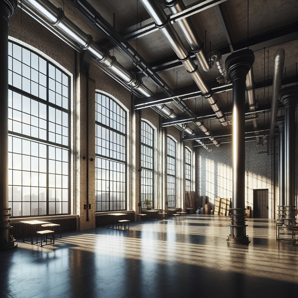 incorporating drywall return windows in an industrial style design