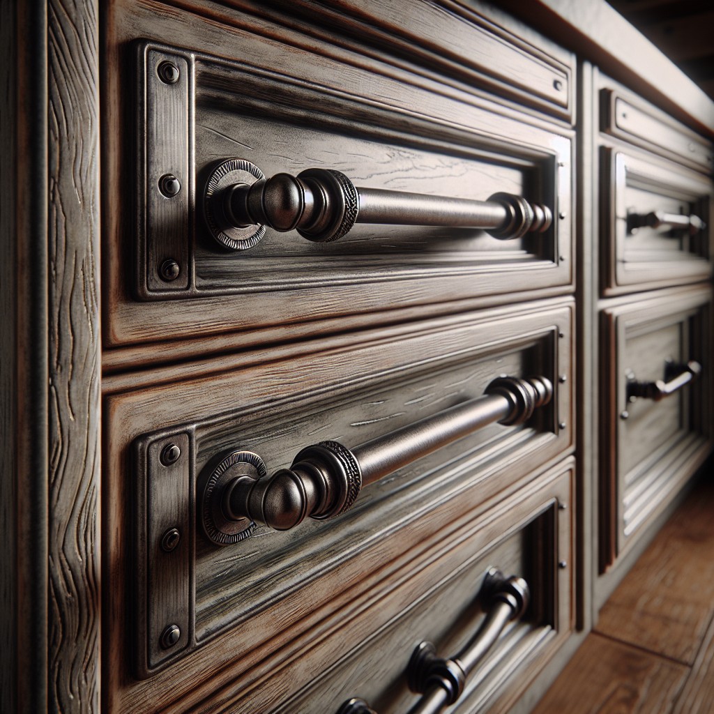 industrial iron pipe drawer handles