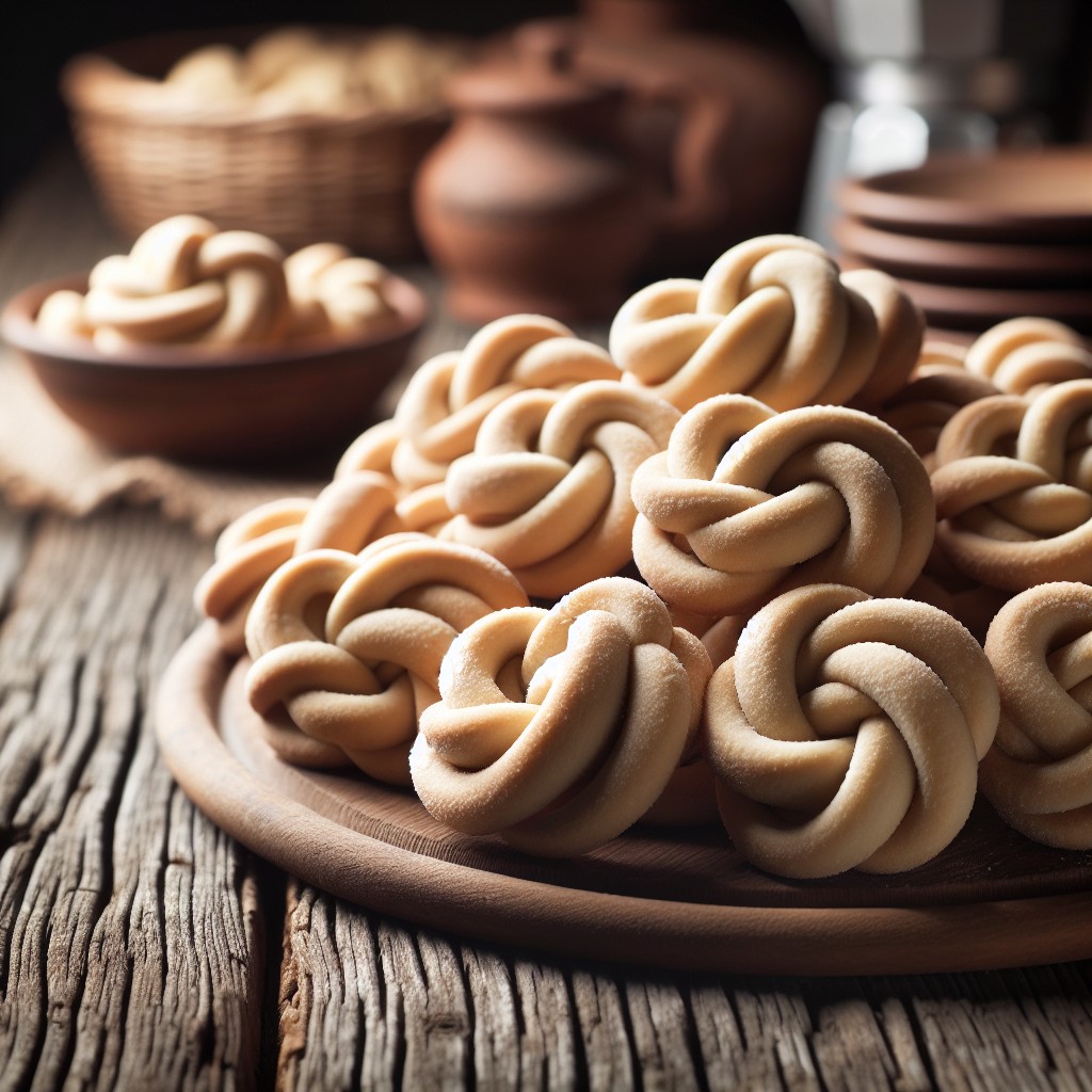 italian love knot cookies