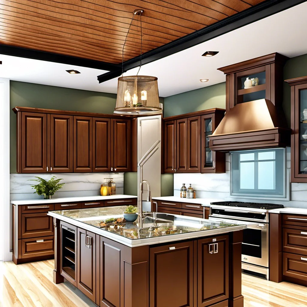 kitchen islands with glass countertops