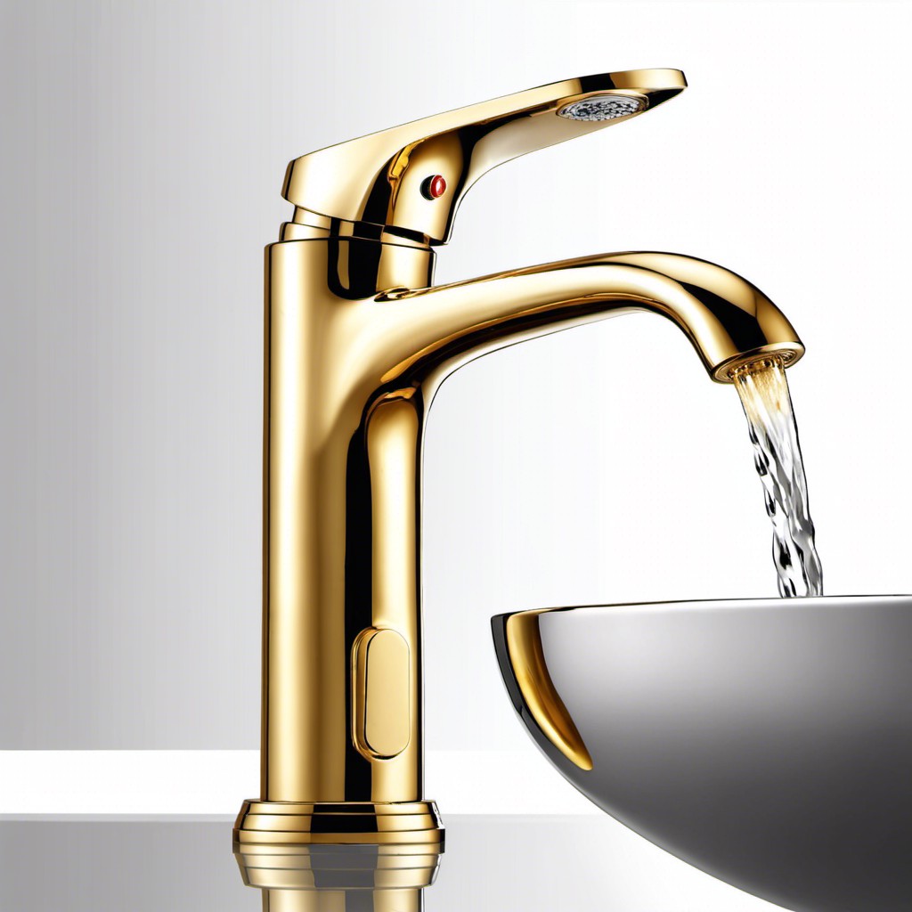 luxury gold faucet with separate handle