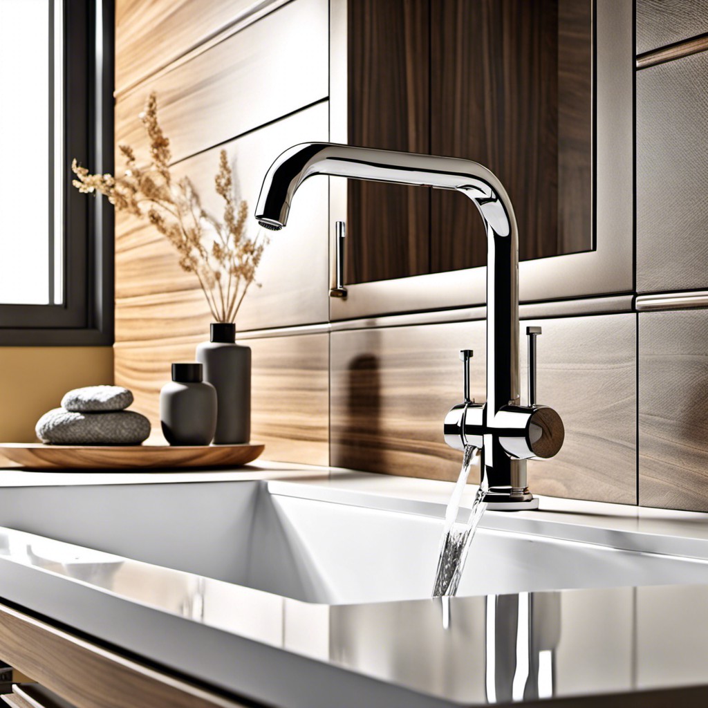 matching granite faucets with kitchen or bathroom decor