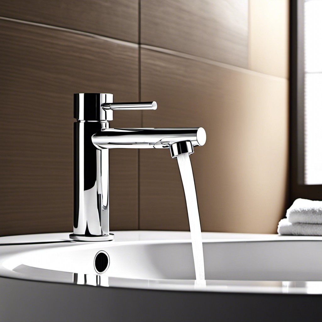 minimalist faucet and separate handle design for small bathrooms