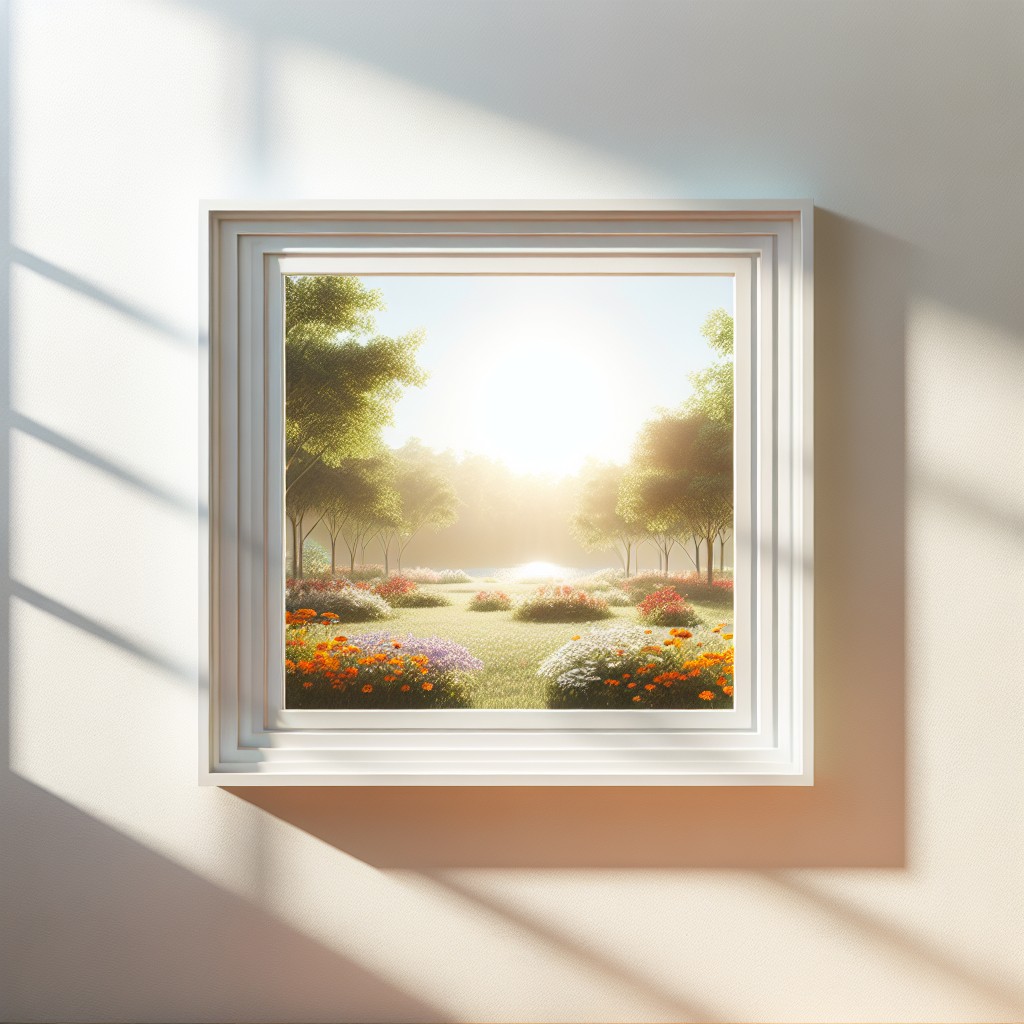 minimalist picture frame window trim
