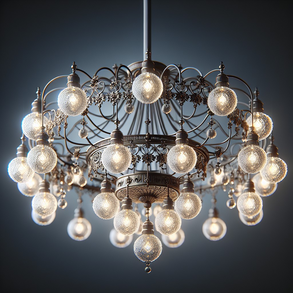 multiple tiny bulbs pendant chandelier