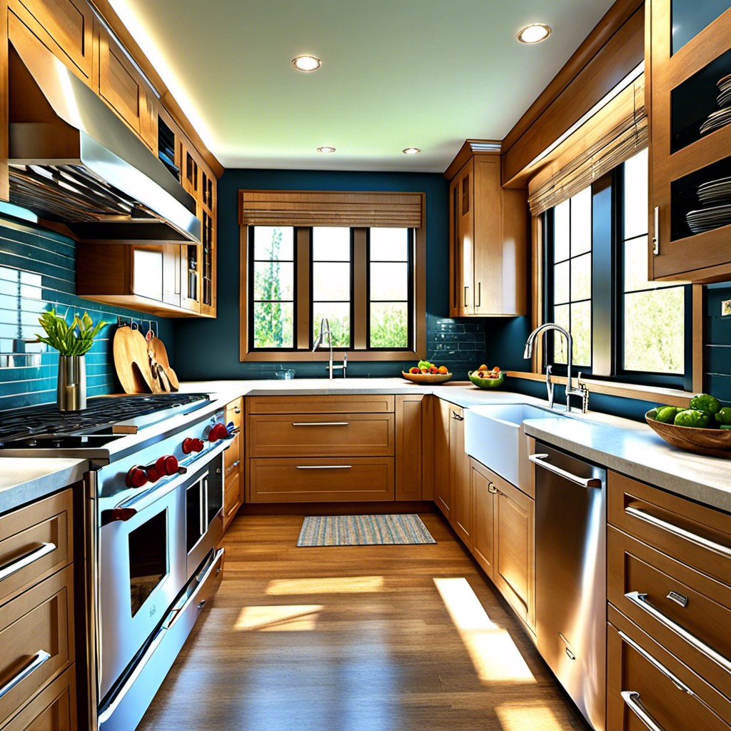 natural light enhancements for galley kitchens