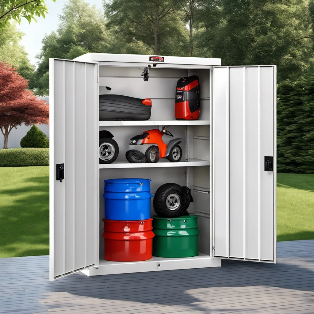 outdoor and garage utility metal cabinets