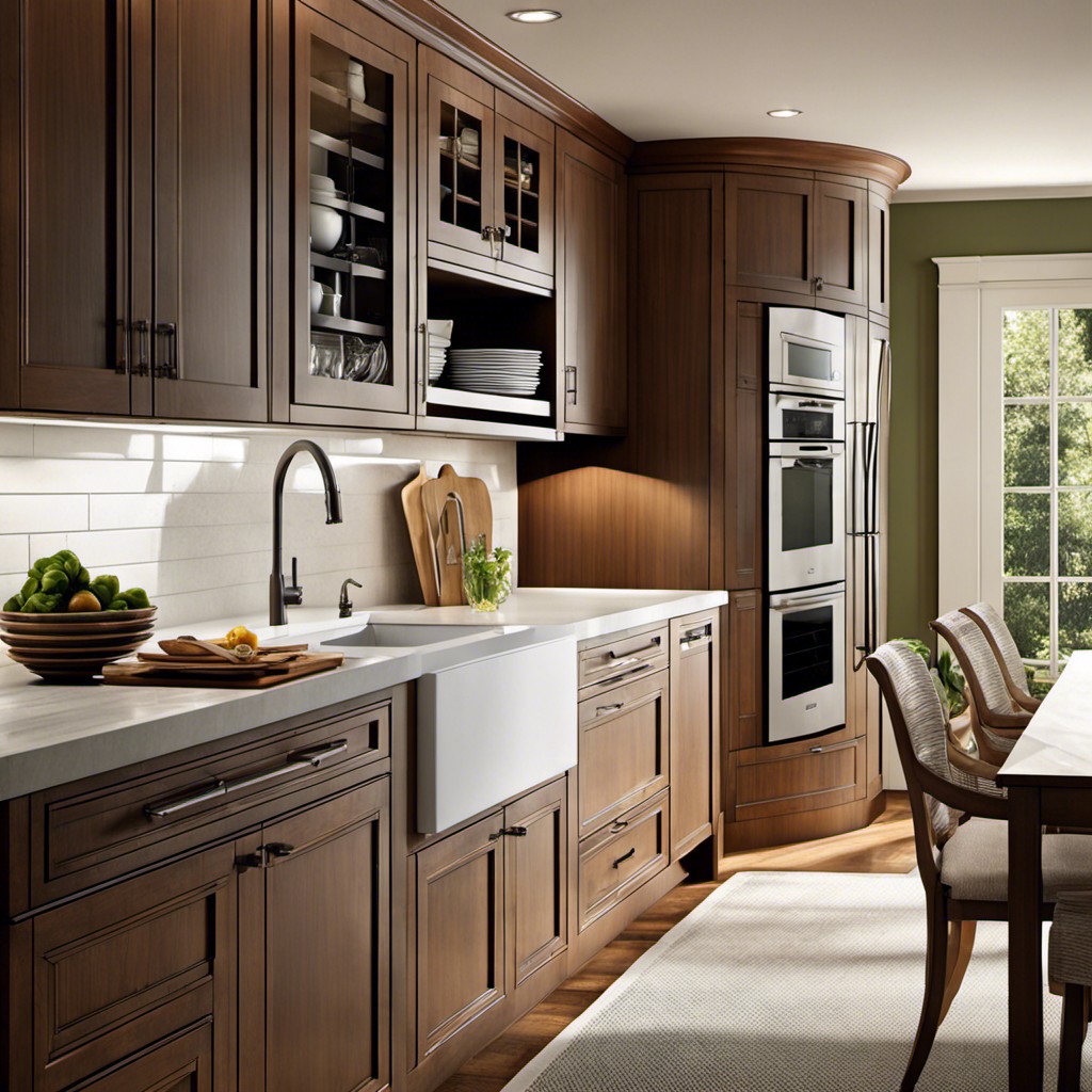 position the dishwasher to face the dining area for convenience