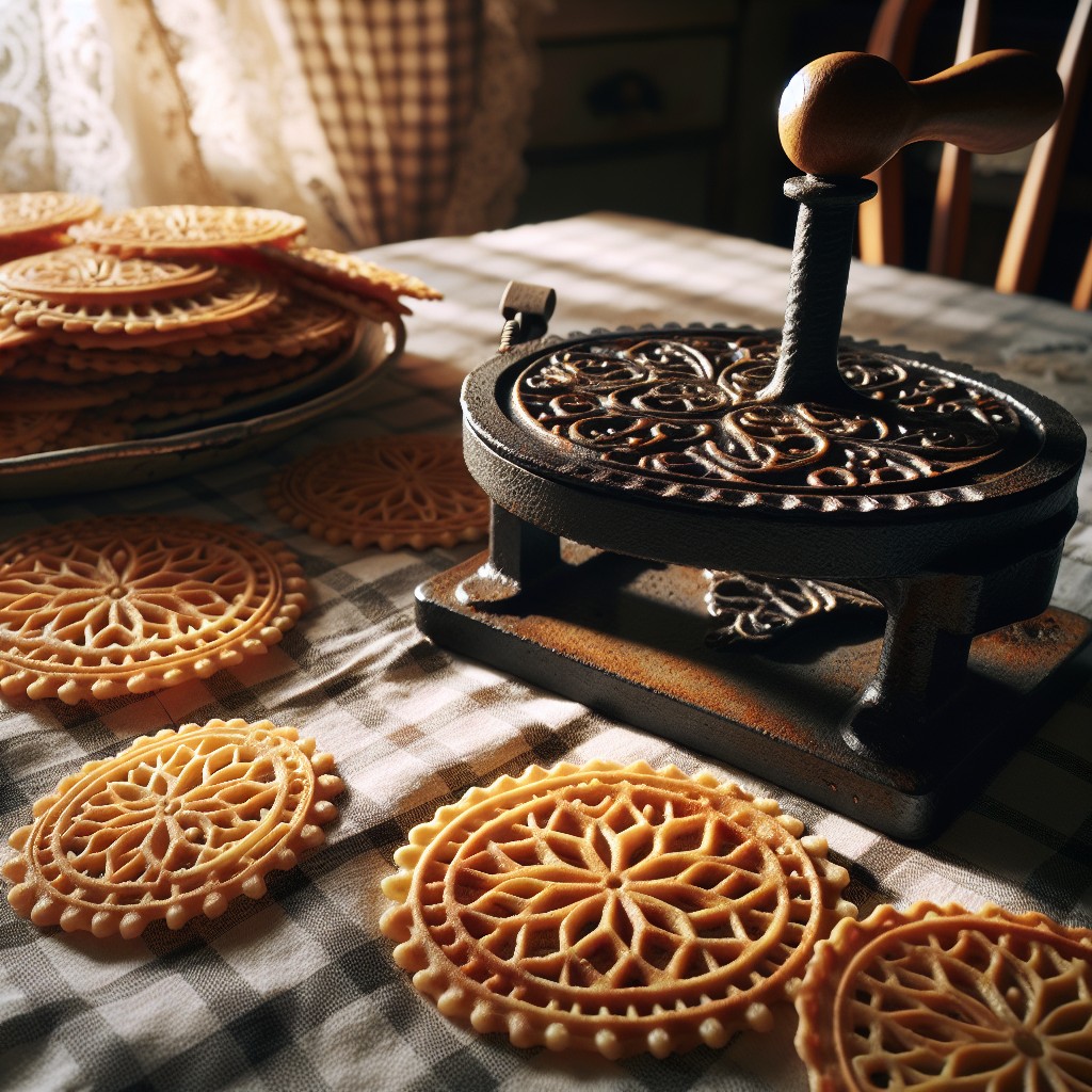 recipe adaptations for a cast iron pizzelle press