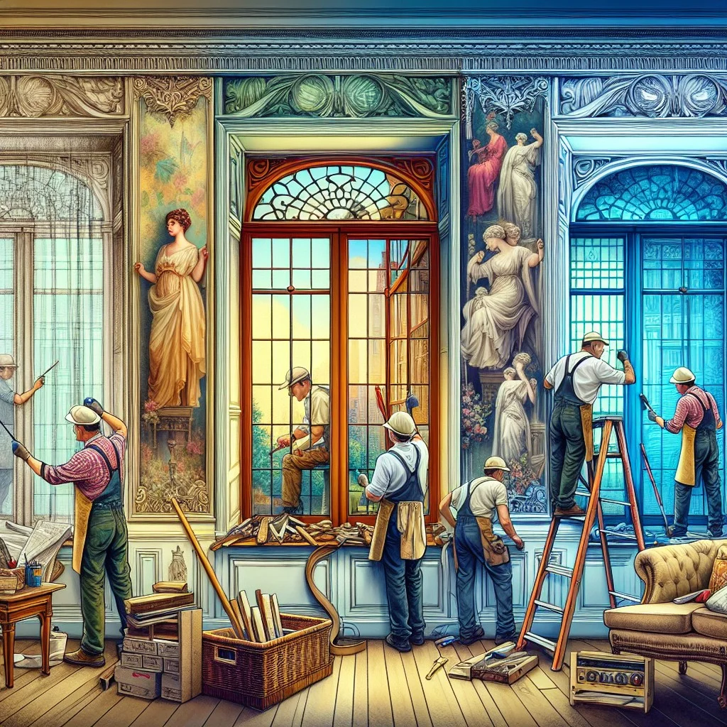 remodeling antique windows with modern casings