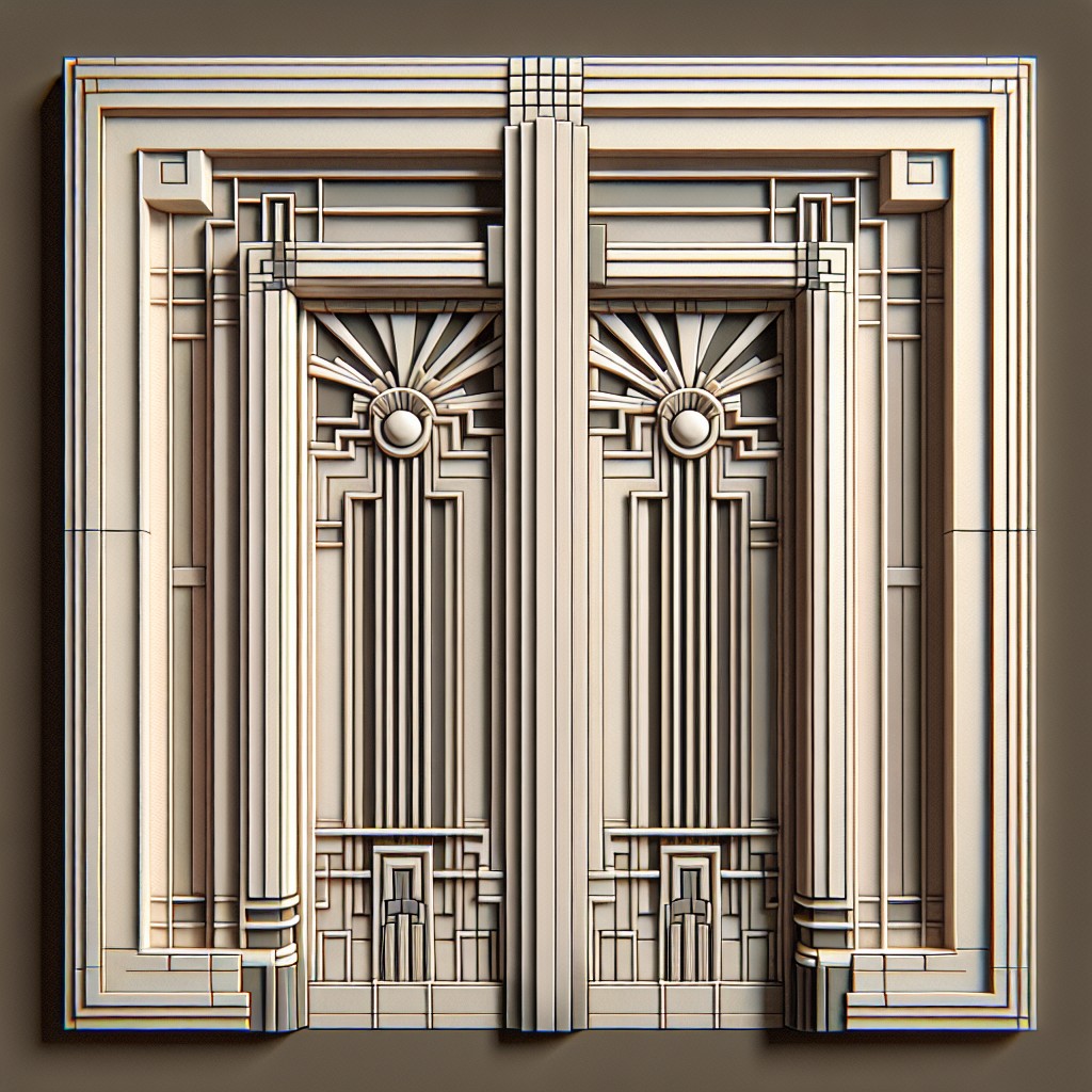 retro art deco casing trim