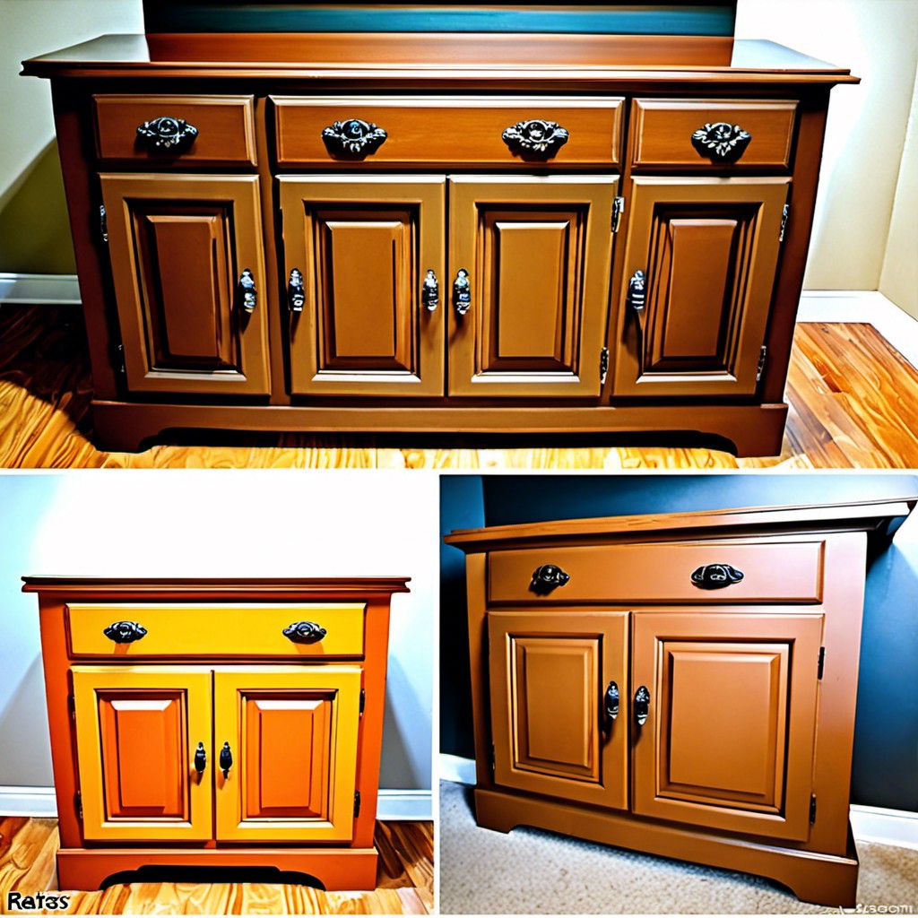 revitalizing old cabinets with rust oleum spray paint