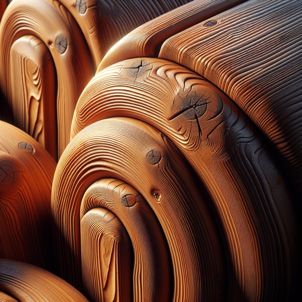 rounded pine window trims for a soft rustic look